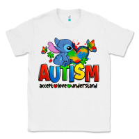 White autism stitch accept love understand Classic Tee - Zillion Design Studio