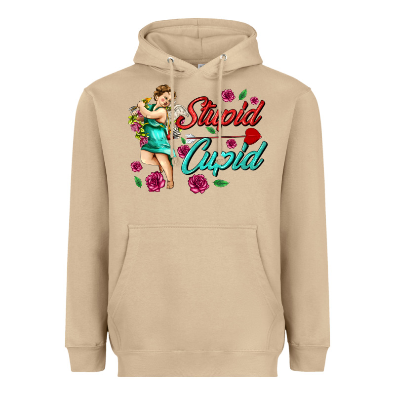 Stupid Cupid Heavyweight Hoodie by AdoDesignShop | Teevron
