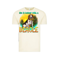 Vintage Arctic life is better with a beagle Vintage Tee - texasbilliewilder