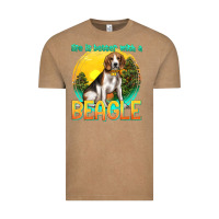 Vintage Coffee life is better with a beagle Vintage Tee - texasbilliewilder