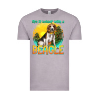 Vintage Zinc life is better with a beagle Vintage Tee - texasbilliewilder