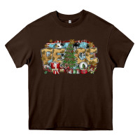 Chocolate Brown peace Heavy Core Tee - SublimationCraftShop
