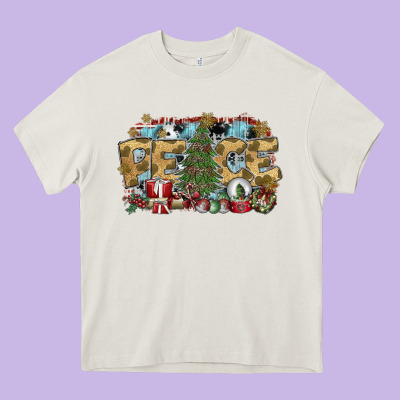 Peace Heavy Core Tee Designed By Sublimationcraftshop