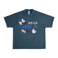Midnight Navy little sister biggest fan volleyball Urban Heavy Tee - Zillion Design Studio