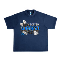 Navy little sister biggest fan volleyball Urban Heavy Tee - Zillion Design Studio