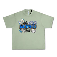 Oil Green little sister biggest fan volleyball Urban Heavy Tee - Zillion Design Studio