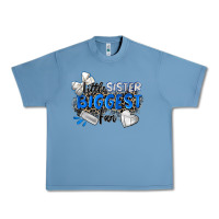 Pebble Blue little sister biggest fan volleyball Urban Heavy Tee - Zillion Design Studio