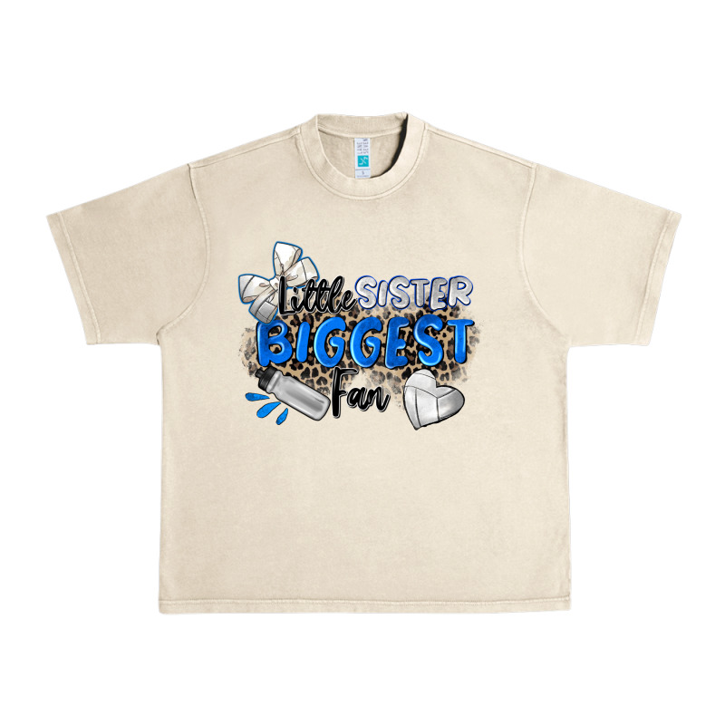 Little Sister Biggest Fan Volleyball Urban Heavy Tee by Zillion Design Studio | Teevron