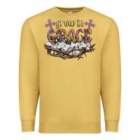 Antique Gold grow in grace Premium Sweatshirt - NancyCooperArtShop