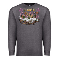 Charcoal Heather grow in grace Premium Sweatshirt - NancyCooperArtShop