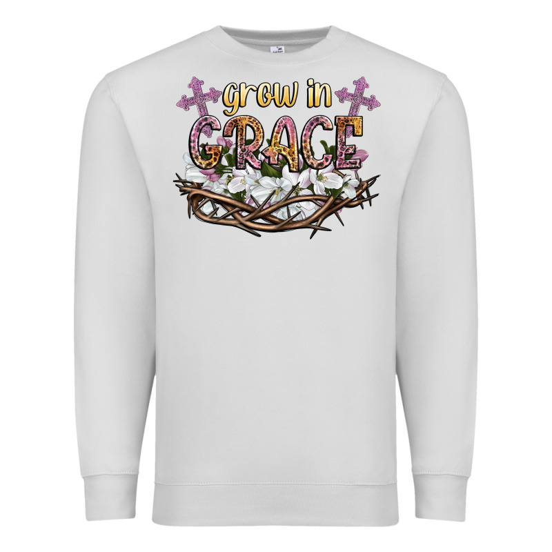 Grow In Grace Premium Sweatshirt by NancyCooperArtShop | Teevron