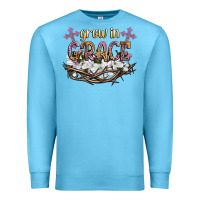 Ocean Blue grow in grace Premium Sweatshirt - NancyCooperArtShop