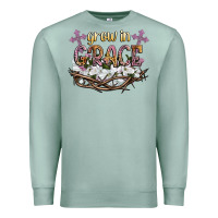 Seafoam grow in grace Premium Sweatshirt - NancyCooperArtShop