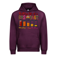 Mauve Wine Battery Life Of A Bus Driver Urban Hoodie - BundleAndBundleShop