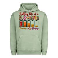 Pigment Oil Green Battery Life Of A Bus Driver Urban Hoodie - BundleAndBundleShop