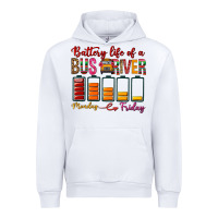 White Battery Life Of A Bus Driver Urban Hoodie - BundleAndBundleShop