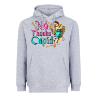 Heather Grey no thanks cupid Heavyweight Hoodie - AdoDesignShop