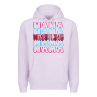 Lilac wrestling mama Premium Hoodie - MaliasSmallBusiness