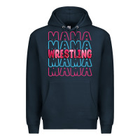 Navy wrestling mama Premium Hoodie - MaliasSmallBusiness
