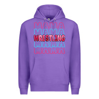Purple wrestling mama Premium Hoodie - MaliasSmallBusiness