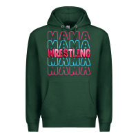 Sports Green wrestling mama Premium Hoodie - MaliasSmallBusiness