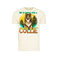 Vintage Arctic life is better with a collie Vintage Tee - texasbilliewilder