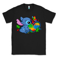 Black autism stitch heart Classic Tee - Zillion Design Studio