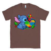 Chestnut autism stitch heart Classic Tee - Zillion Design Studio