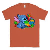 Copper autism stitch heart Classic Tee - Zillion Design Studio