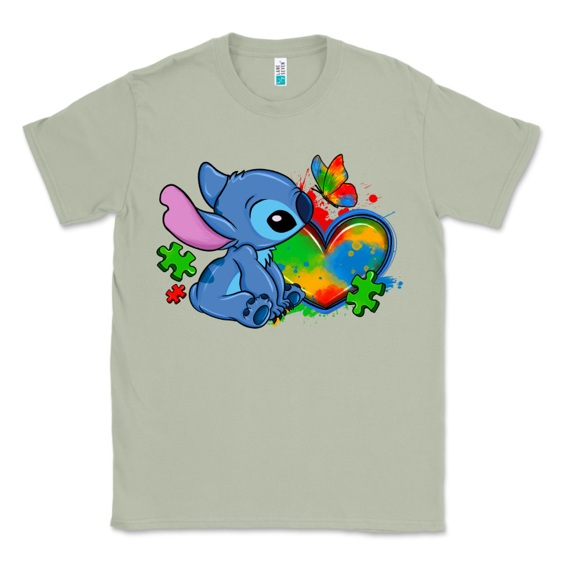 Autism Stitch Heart Classic Tee by Zillion Design Studio | Teevron