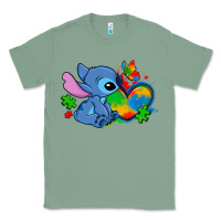 Sage autism stitch heart Classic Tee - Zillion Design Studio