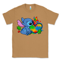 Toasted Coconut autism stitch heart Classic Tee - Zillion Design Studio