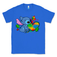 True Royal autism stitch heart Classic Tee - Zillion Design Studio