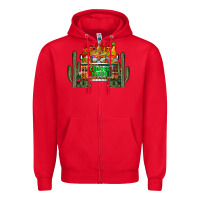 Red cinco de mayo truck Zipper Hoodie - RacoonDesign