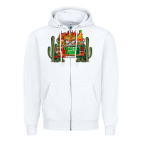 White cinco de mayo truck Zipper Hoodie - RacoonDesign