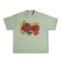 Oil Green little sister biggest fan softball Urban Heavy Tee - Zillion Design Studio