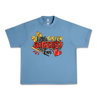 Pebble Blue little sister biggest fan softball Urban Heavy Tee - Zillion Design Studio