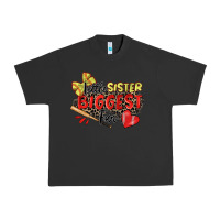 Pigment Black little sister biggest fan softball Urban Heavy Tee - Zillion Design Studio