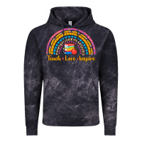 Cloud Black back to school rainbow teach love inspire Vintage Hoodie - AdoDesignShop