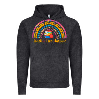Vintage Black back to school rainbow teach love inspire Vintage Hoodie - AdoDesignShop