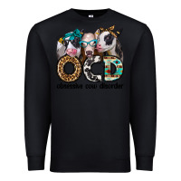 Black ocd obsessive cow disorder Premium Sweatshirt - Jasminsmagicworld