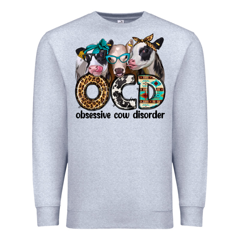 Ocd Obsessive Cow Disorder Premium Sweatshirt by Jasminsmagicworld | Teevron