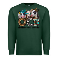 Sports Green ocd obsessive cow disorder Premium Sweatshirt - Jasminsmagicworld