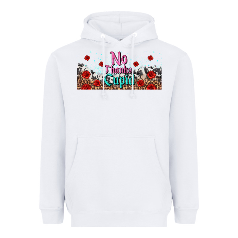 No Thanks Cupid Heavyweight Hoodie by AdoDesignShop | Teevron