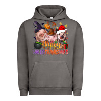 Pigment Tornado Happy Hallothanksmas Pigs Urban Hoodie - BundleAndBundleShop