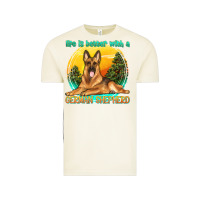 Vintage Arctic life is better with a german shepherd Vintage Tee - texasbilliewilder