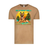 Vintage Camel life is better with a german shepherd Vintage Tee - texasbilliewilder
