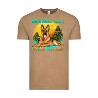 Vintage Coffee life is better with a german shepherd Vintage Tee - texasbilliewilder