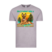 Vintage Zinc life is better with a german shepherd Vintage Tee - texasbilliewilder