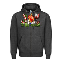 Charcoal Heather joy to the world christmas wine Zipper Hoodie - FaDigitalArtStudio